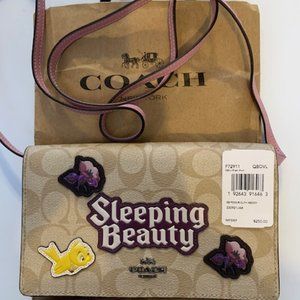 Disney X Coach Sleeping Beauty Crossbody Clutch